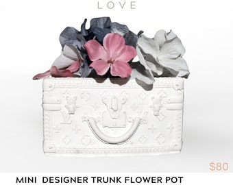 Designer Bag Flower Vase, Luxury Gift for Her, Bridesmaid Vase Gift, Designer Purse Vase, Designer Makeup Brush Holder, Purse Flower Vase