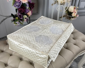 Satin Fabric Special Design Covered Baptismal Bag SCEHU10124