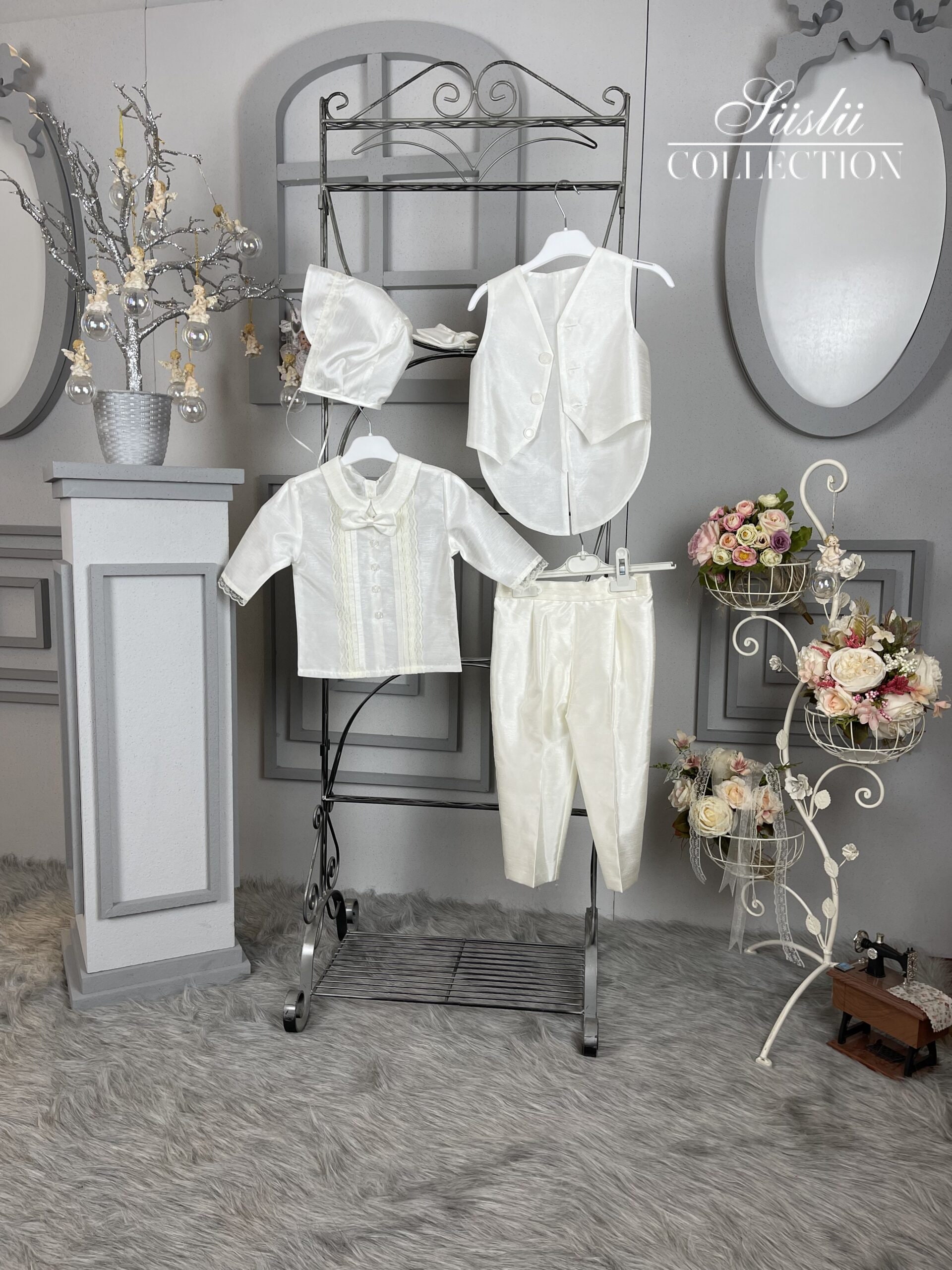 Satin Fabric Men's Baptismal Suit Baptism Gown SCENE10109 Etsy — free download