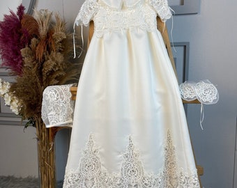 Dantelle Handmade Girl Christening Dress: Ceremony, Wedding, Birthday Dress SCEK10252