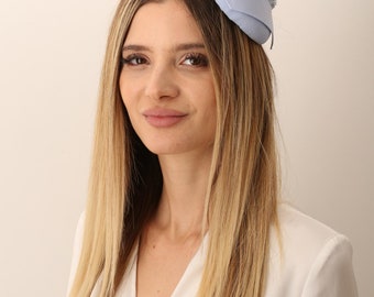 Bluebird Hat: Millinery-Wedding, Wedding Hat, Headpiece, Pillbox Hat SCEVU10265