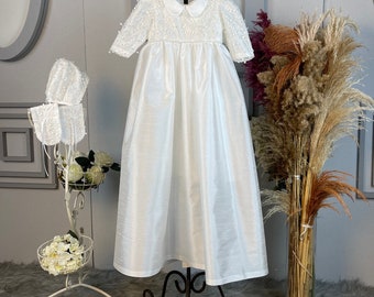 Unique Girl Christening Dress: Ceremony, Wedding, Birthday Dress SCEK10248