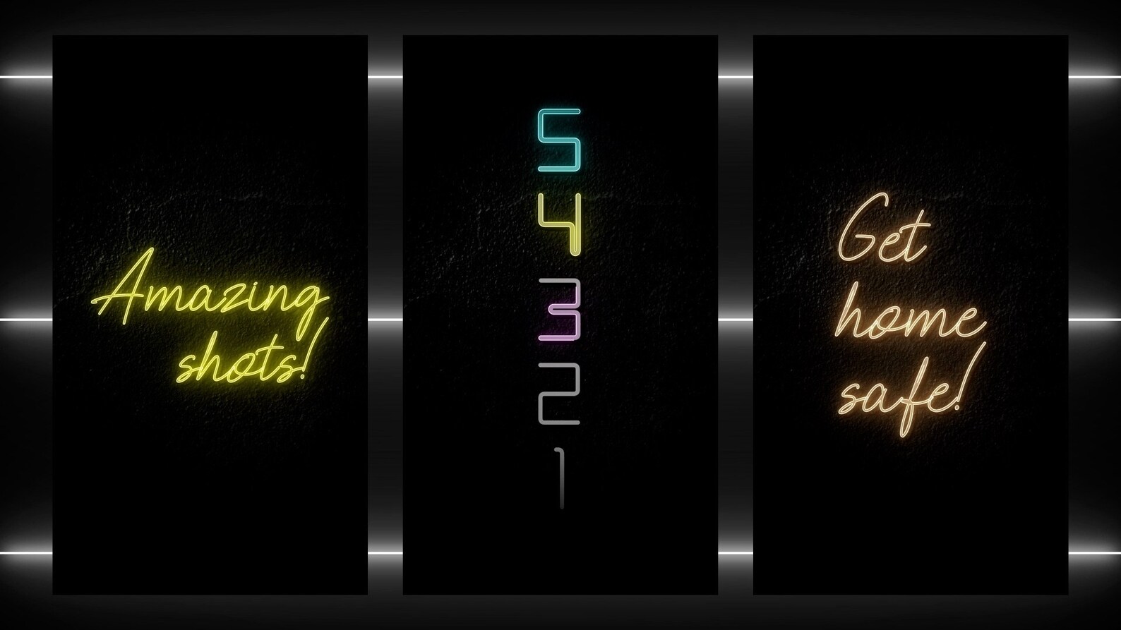Neon Animation Pack. Neon Animations Set for Mirror Photo - Etsy
