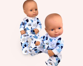 32cm Kindred Folk & Miniland / Koala Footed Sleepsuit / Doll Clothes