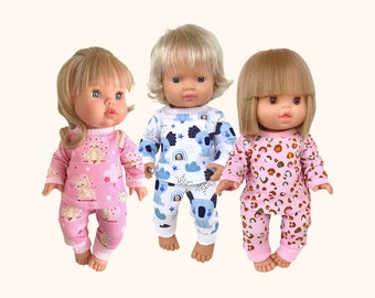 Miniland 38cm / Minikane 34cm / Assorted Pyjama Sleepwear Sets / Doll Clothes