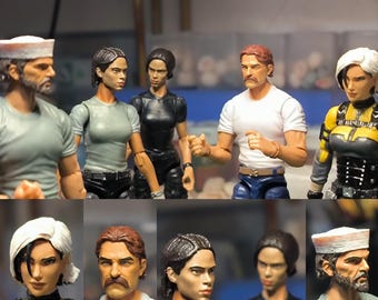 GIJOE CLASSIFIED SERIES  1/18 custom unpainted heads