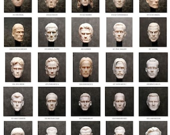 UNPAINTED  1/18 head from  CATALOG