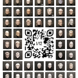 1x PAINTED  1/12 head from  CATALOG