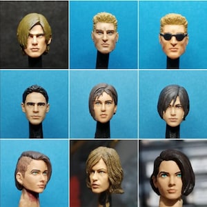 RESIDENT EVIL series - 1 X MINIATURE Head.   you choose it.