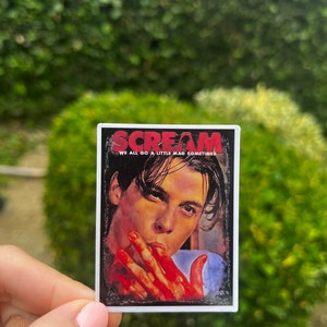 Scream Sticker/Billy Loomis/Horror/Kindle/Booktok/Scary Movie/ no you hang up/Ghostface