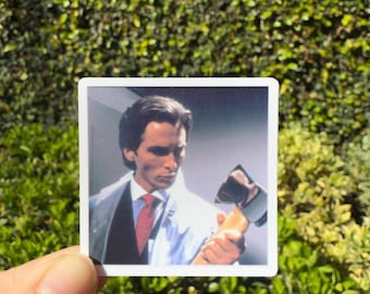 American Psycho Sticker decal/axe/kindle/horror movie stickers/waterproof/Halloween/classic/film/