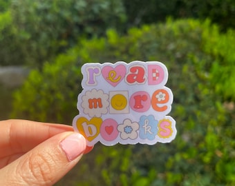 Read More Books Sticker, Waterproof Vinyl Decal