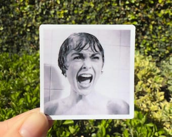 Psycho Sticker decal/universal/kindle/horror movie stickers/waterproof/Halloween/shower/bates/film/movies/classic