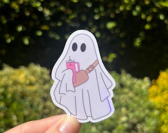 Boo-jee Ghost Waterproof Vinyl Sticker, Kindle Laptop Decal