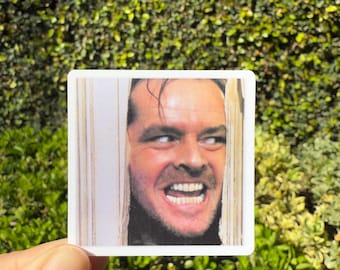 The Shining Sticker decal/kindle/horror movie stickers/waterproof/Halloween/mystery/overlook hotel/axe/here’s Johnny /classic