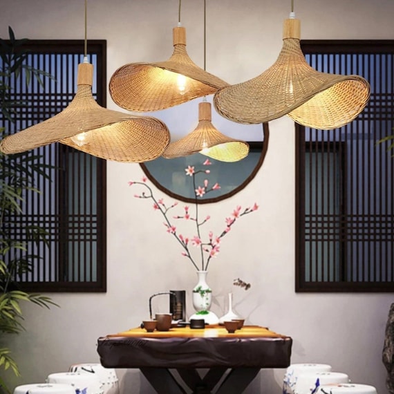 Straw on sale hat chandelier