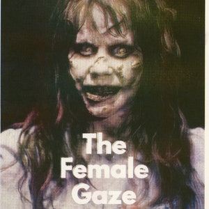 The Female Gaze Exorcist Feminist Risograph Print
