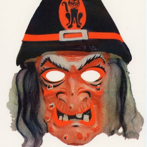 Heks #4 Ben Cooper Halloween-masker risografieprint