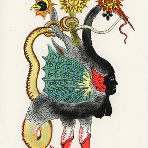 Alchemical Mercury Risograph Print