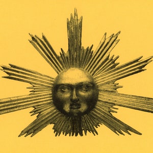 Alchemical Sun Risograph Print
