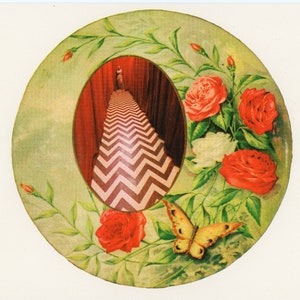 Twin Peaks The Black Lodge Risograph Print