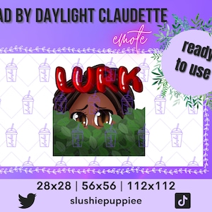 Claudette Morel Lurk Emote | Dead By Daylight | Twitch | Discord