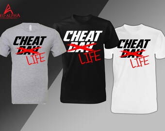 CheatLife Fitness T-Shirt: Gym & Food Lovers Cotton Tee