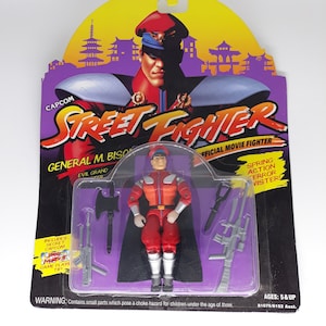 Vintage 90s Street Fighter Action Figure 90s Toys Vintage Action Figure Vintage Toys General M. Bison Action Figure