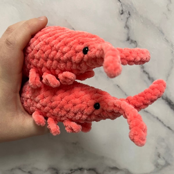 Shrimp Plush - Crochet Amigurumi Stuffed Animal