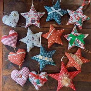 Fabric Christmas star