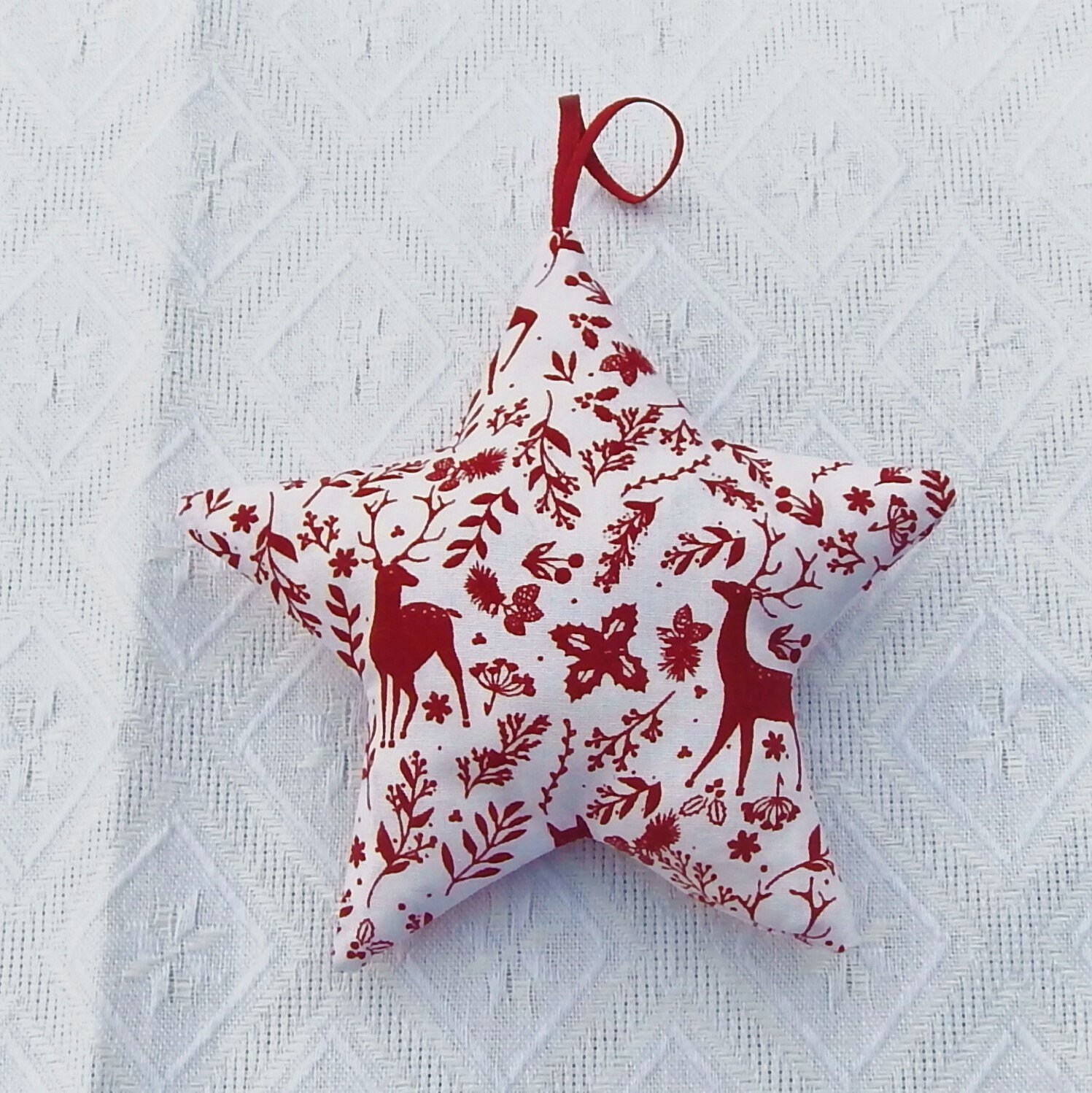 Étoile de Noël en Tissu