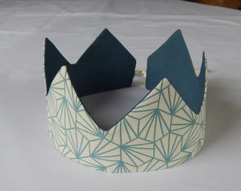 Fabric crown for king/prince/Epiphany/fancy dress/birthday/knight/zero waste