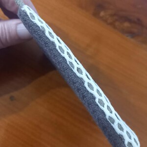 Washable cotton and honeycomb sponge, zero waste, eco-friendly Filet épais