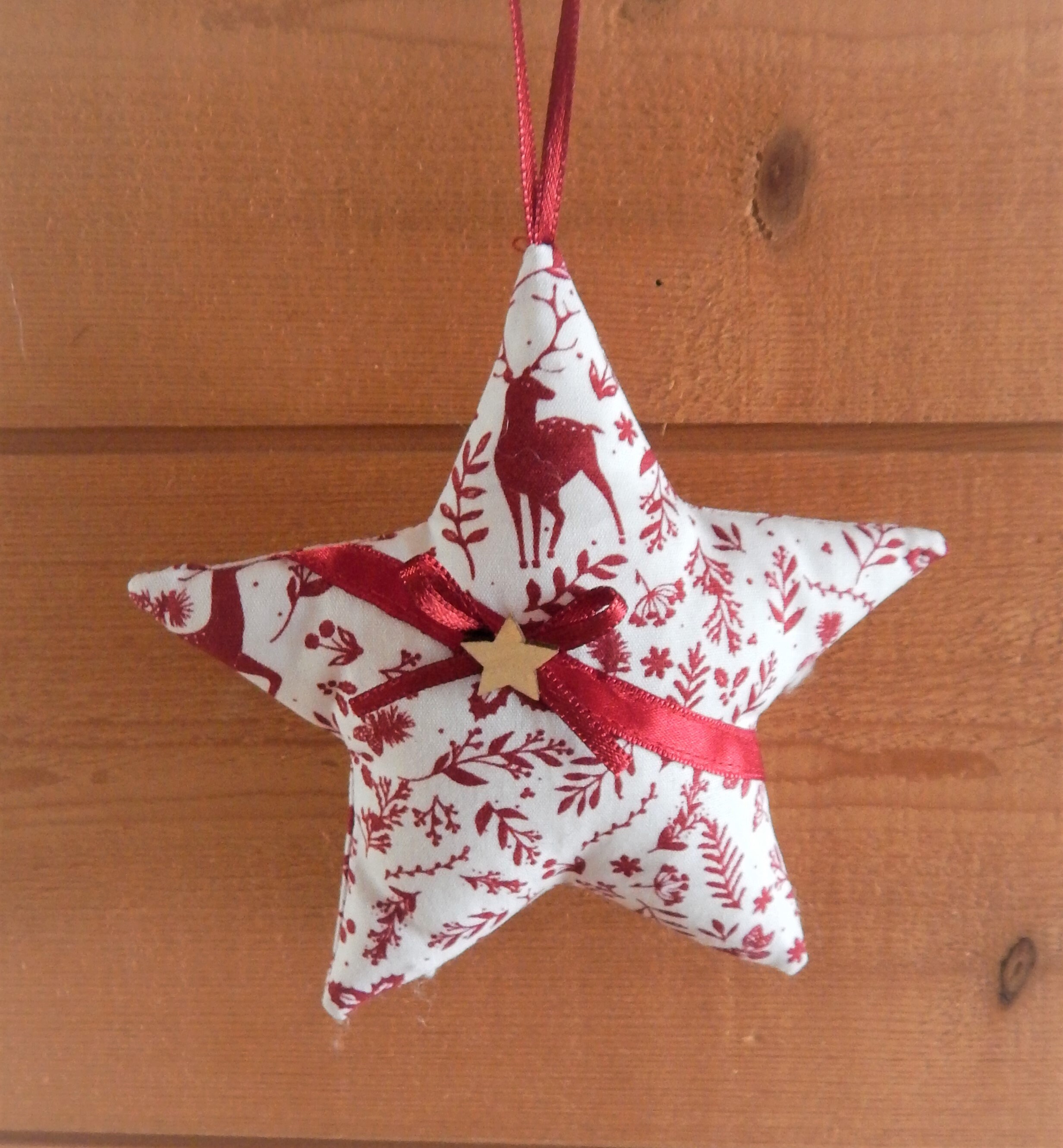 Étoile de Noël en Tissu