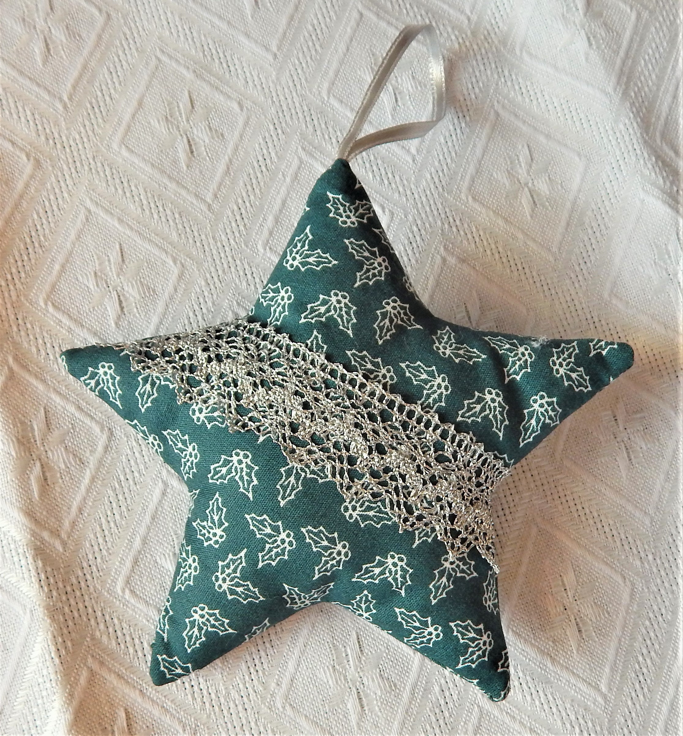 Étoile de Noël en Tissu