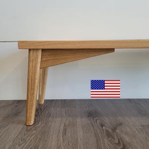 10" furniture legs, set of 4, white oak, walnut, mahogany or polar