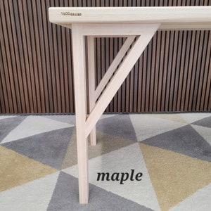 Dining Height Brace legs, walnut, maple, oak, cherry, ash, mahogany, Free shipping image 2