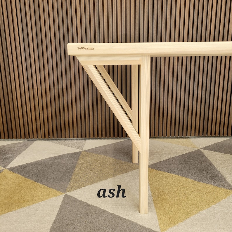 Dining Height Brace legs, walnut, maple, oak, cherry, ash, mahogany, Free shipping image 4