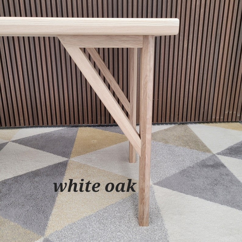 Dining Height Brace legs, walnut, maple, oak, cherry, ash, mahogany, Free shipping image 3