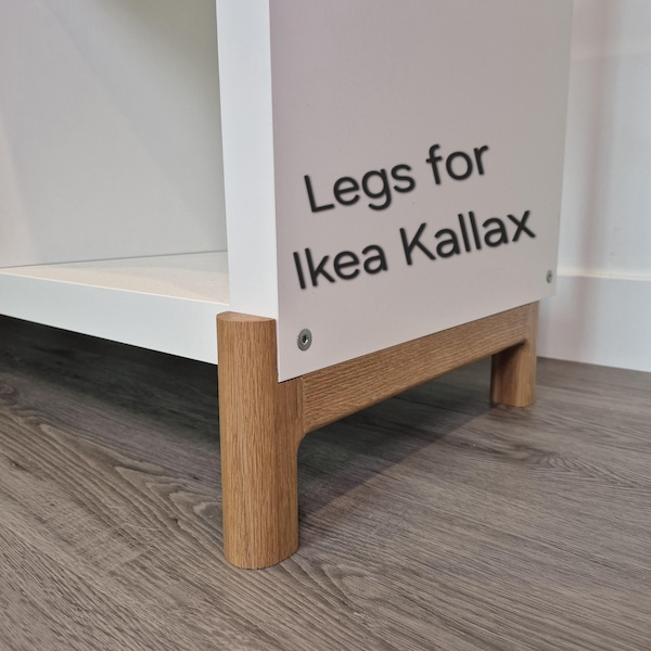 Kit de patas Kallax de Ikea - Nogal, roble blanco, caoba, álamo