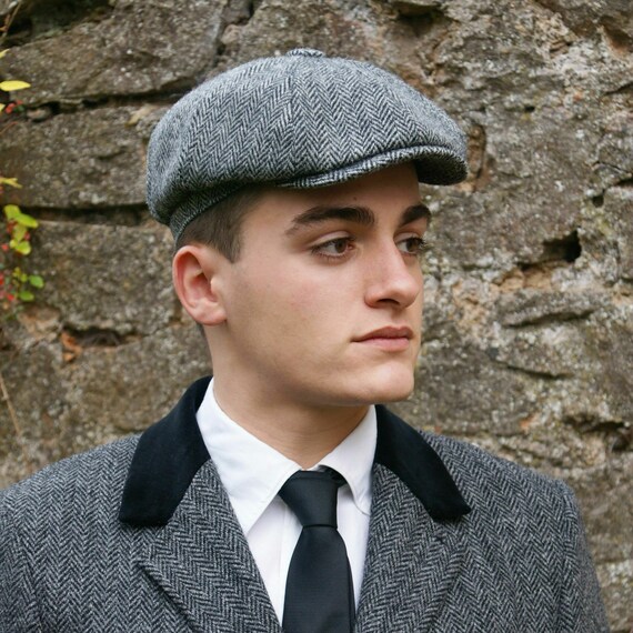 harris tweed newsboy cap
