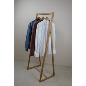 Yuri clothes rack - wardrobe - coat rack - clothes storage - handmade from oak