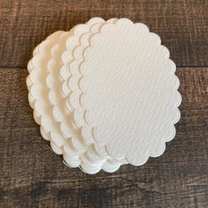 Scalloped Oval Watercolour Blanks | Watercolour Blanks | Watercolor Blanks | Watercolour Oval Blanks | Junk Journals | Mixed Media |