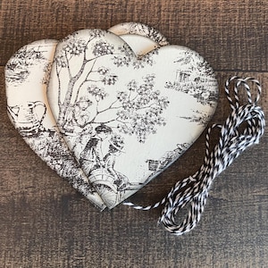 Cartes en forme de coeur | Cadeaux en forme de coeur avec ficelle Bakers | coeurs vintage | Étiquettes coeur look vintage