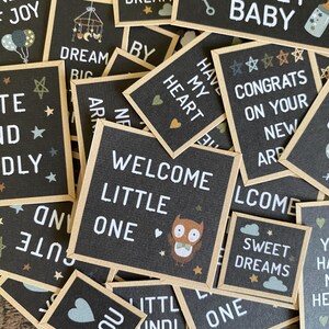 Ephémères de scrapbooking bébé garçon | Éphémères pour la fabrication de cartes | Création d'étiquettes | Pages de scrapbooking pour garçon |
