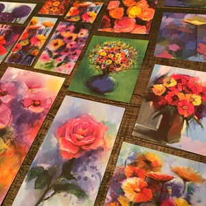 Papier cartonné éphémère sur le thème de belles fleurs | Scrapbooking | Journal indésirable | Fabrication de cartes | Création d'étiquettes | Éphémères floraux sur le thème