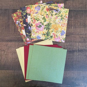 Kit de fabrication de cartes | Journal indésirable | Scrapbooking | Papier de scrapbooking nature | Papier floral pour scrapbooking | Papier de scrapbooking coordonné