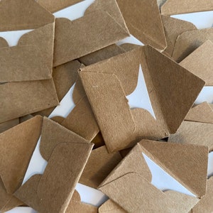 Tiny Envelopes Kraft Card Stock | Tiny Envelopes to Decorate | Tooth Fairy Envelopes and Cards | Scrapbooking | Notes of Encouragement