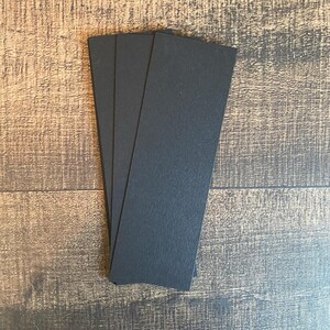 Marque-pages blancs techniques mixtes noirs | Blancs techniques mixtes | Stock de cartes d'artiste | Papier noir pour matériaux mixtes 210 g/m²