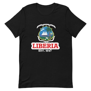 Liberia Unisex T-Shirt, Liberian Pride, West Africa Shirt, West Africa, Africa Shirt, Liberia Love, Liberia T-Shirt